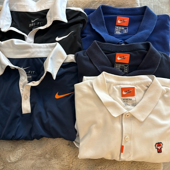 Nike Country Club Golf And Tennis Polo Shirt Vintage Dri-Fit Tiger Woods Federer - Picture 2 of 7